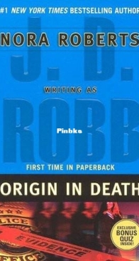Origin in Death - In Death 21 - J D Robb - English