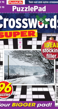 PuzzleLife PuzzlePad Crosswords Super - Issue 98 - December 2025 - English
