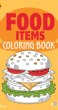 Food Items - Coloring Book - Monkey Pen - English