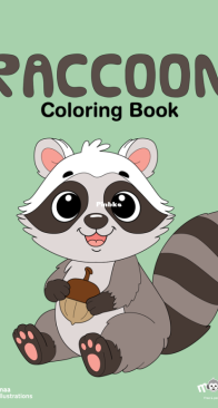 Raccoon - Coloring Book - Monkey Pen -  English