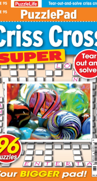 PuzzleLife PuzzlePad Criss Cross Super - Issue 95 - 09.2025 - English
